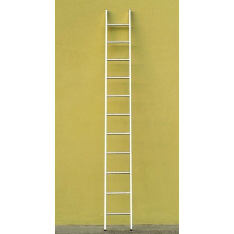 Scala Da Appoggio In Alluminio Semplice 14 Gradini Mt.4,50