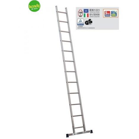 Scala A 7 Gradini In Alluminio Professionale - Portata 150 Kg, Certificata EN131 Con Vano Portaoggetti