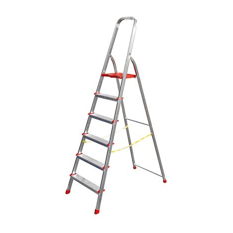 Scala domestica in alluminio a 7 gradini - H. 1,54 m