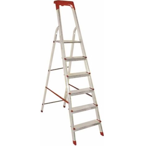 Scala Domestica in Alluminio Monica 4 Gradini H Piattaforma 0,92 mt