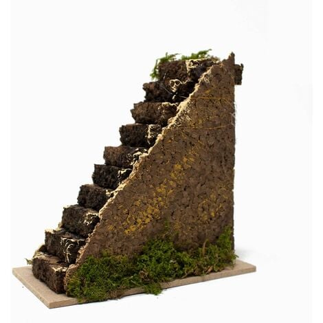 ROSSI ROSA Scala Dritta per Presepe H 12 cm 86829/C