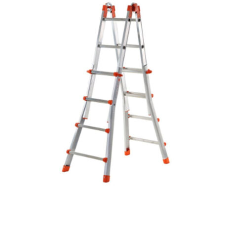 Scala Gierre Echelle En Aluminium Telescopica Scala Media Allumini Mt 3,80 Gierre