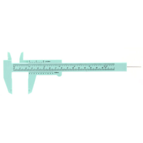 Scala graduata a doppio controllo in plastica da 150 mm per strumenti di misurazione, ideale come regalo, leggera e facile da usare (VERDE)
