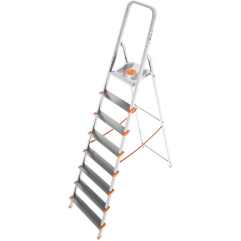 Scala in Alluminio 8 Gradini Ultraleggera per Uso Domestico portata 150kg