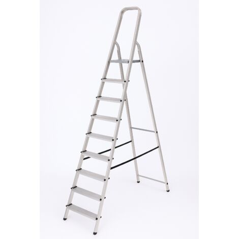 SCALA IN ALLUMINIO ALFA EUROSCALA EN131- 8 gradini cm.53x232h (171h pedana) kg.7,8 - 1 pezzi FACAL