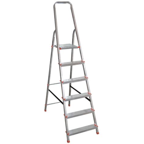 SCALA IN ALLUMINIO USO DOMESTICO STELLA BASIC MARCHETTI GRADINO DA 80 MM - Cod. - Gradini: 21028 - 3 gradini