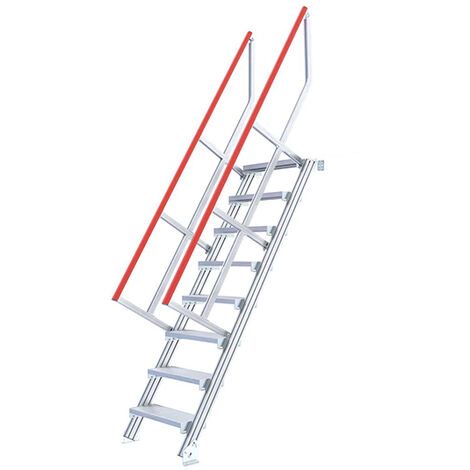Scala industriale 12 gradini - Altezza raggiungibile 3.00m - 22100812/2MC