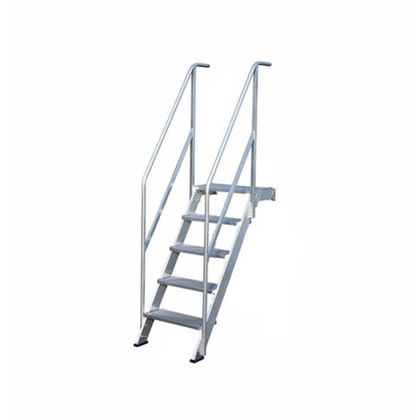 Scala industriale 8 gradini - Altezza raggiungibile 1.98m - Inclinazione 60° - SCA7368/08-2R