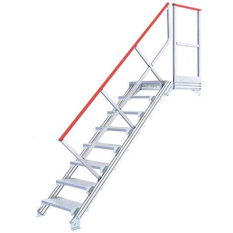 Scala industriale 9 gradini - Altezza raggiungibile 1.95m - 22210609/MCD