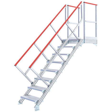 Scala industriale 9 gradini - Altezza raggiungibile 1.95m - 22210809/2MC