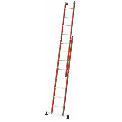 Scala isolante a sfilo manuale 2 elementi - Altezza massima di lavoro : 6.95m - 4322412