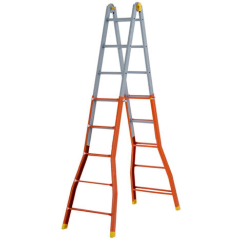 Scala Scaletto Telescopica Gigante En Acciaio Gierre 5+5