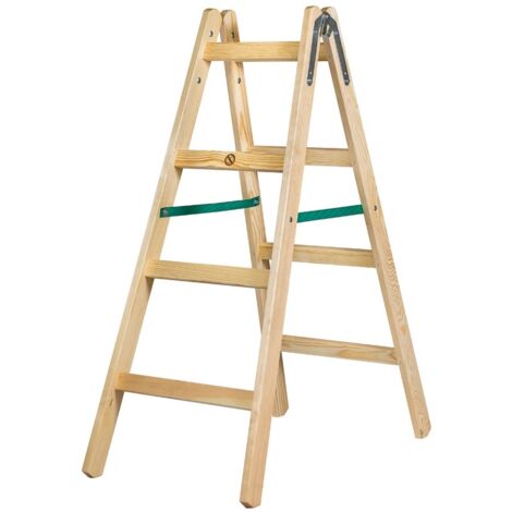 SCALA STANDARD IN LEGNO 2X4 GRADINI 124CM - BR-01-2400