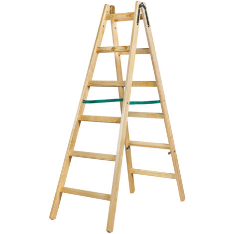 SCALA STANDARD IN LEGNO 2X6 GRADINI 182CM - BR-01-2600
