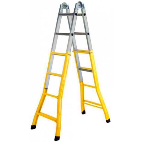 SCALA TELESCOPICA ACCIAIO 4+4GR MAURER H3,77MT