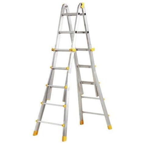 SCALA TELESCOPICA ALLUMINIO 4+4GR MAURER H3,77MT PEPPINA