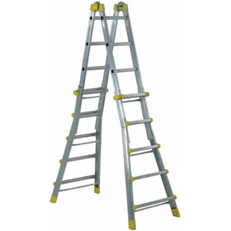SCALA TELESCOPICA ALLUMINIO 4+5GR MAURER H4,29MT PEPPINA