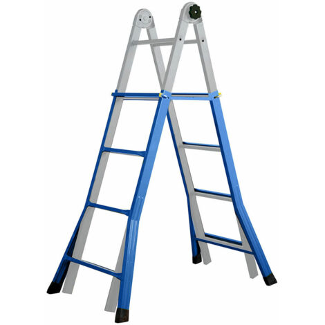 Scala telescopica in acciaio 4+4 Edm