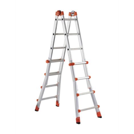 Scala Telescopica Multifunzione Alluminio 4+5 Gradini Fino a 4,30 metri Leggera 4+5 Gradini