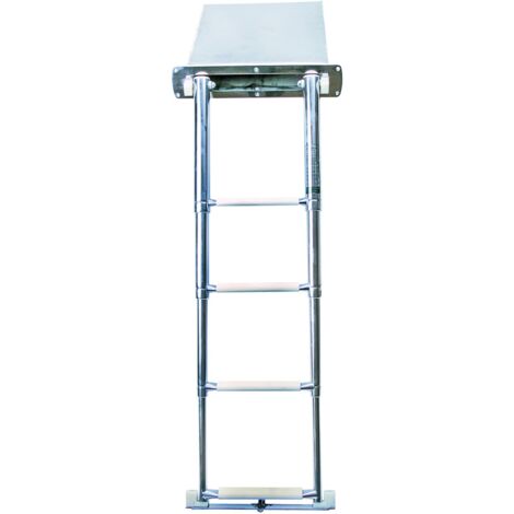 Scala telescopica oem marine 3030384 acciaio inox 4 gradini