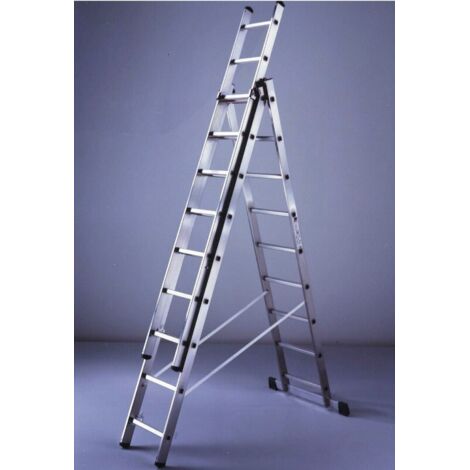 Scala Trasformabile In Alluminio 3X11 Gr. Mt.3,14-7,96