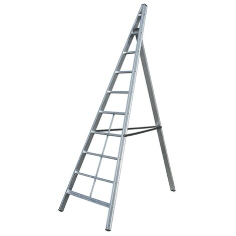 Scala Triangolare In Alluminio Per Agricoltura Altezza 294 cm