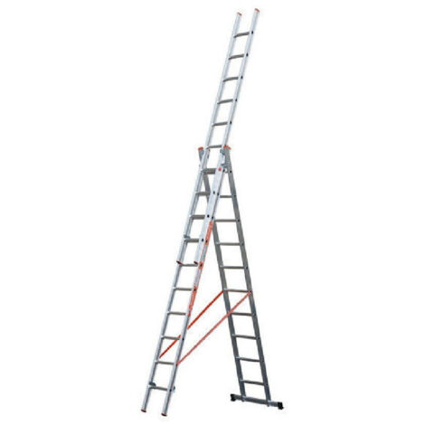 Scala Tripla Trasformable 3 Elements In Sfilo Or Cavalletto Modula       -3 X 11 Grains -