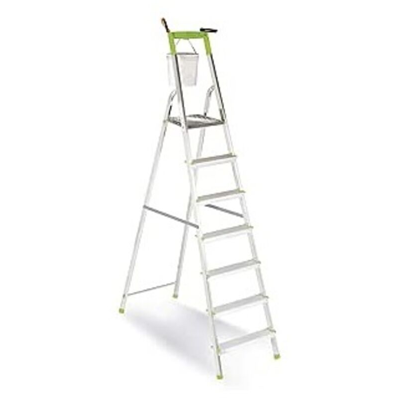 Scala Doppia 8 Gradini + Piano In Alluminio Art. 11038