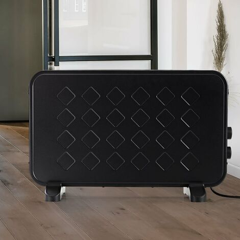 Scalda abiti Nedis Termoventilatore 1200W/2000W Termostato regolabile 2 livelli di calore Maniglie integrate Funzione turbo Protezione dal surriscaldamento