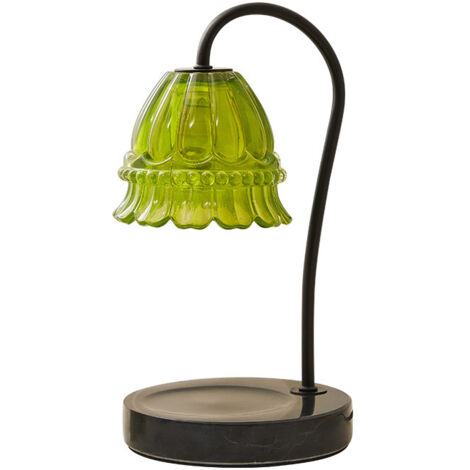 Scalda candele elettrico, lampada decorativa, lampada per sciogliere le candele, scalda cera per candele profumate, verde