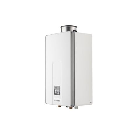 SCALDABAGNO A GAS RINNAI INFINITY 28i INTERNO METANO COMPLETO DI KIT SCARICO FUMI
