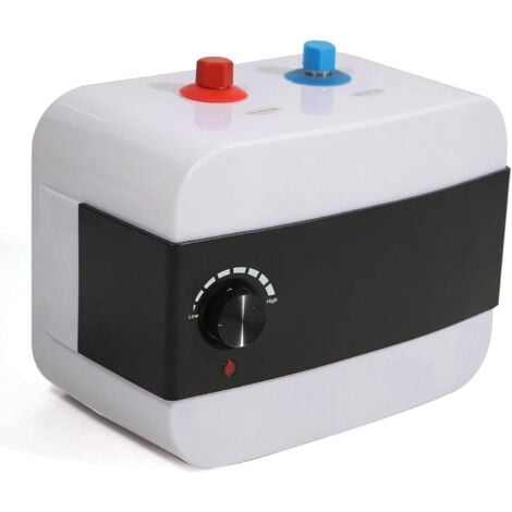 GOJOY Scaldabagno elettrico da 1500 W, 65 °C, 220 V, 6 l, ABS sotto il lavandino con funzione di protezione dal calore, adatto per cucina, ristorante, hotel ecc.