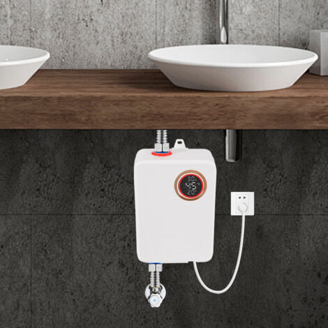 Scaldabagno elettrico LED, scaldabagno istantaneo acqua calda, scaldacqua