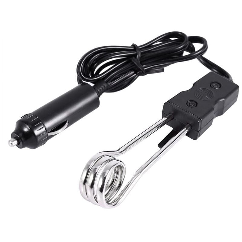 Image of SNQ - Scaldabagno per auto , mini scaldabagno elettrico portatile a immersione da 12 v, ottimo per viaggi, campeggio, picnic, acqua bollente