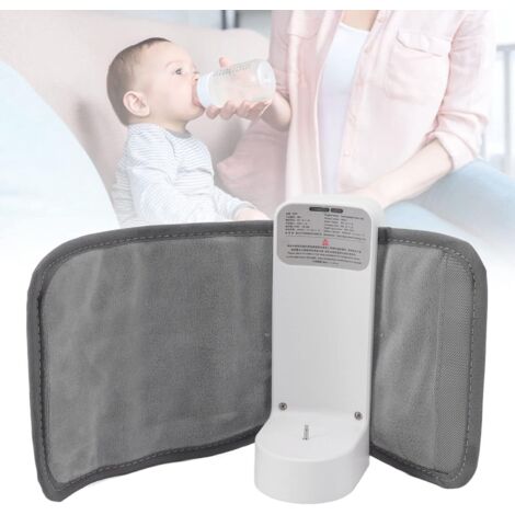Scaldalatte, scaldabiberon portatile da 7,4 V 2 A 18 W per latte materno con gancio e anello, isolato, ricarica USB, batteria da 6000 mAh, borsa portaoggetti per asilo nido, viaggi, uscite, predefinit