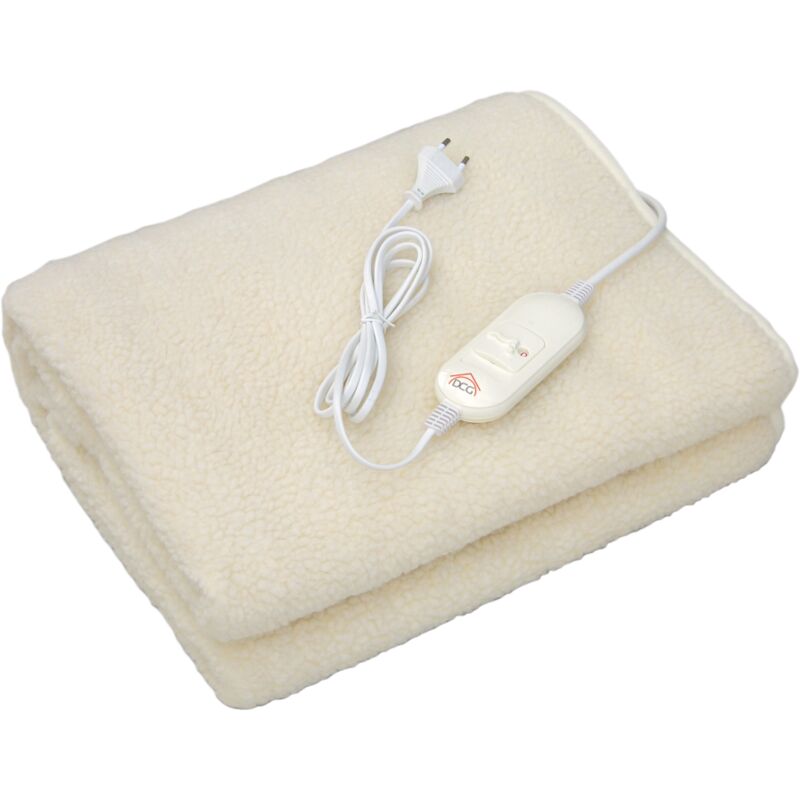 DCG - Couverture chauffante en laine synthétique simple 80x150 cm