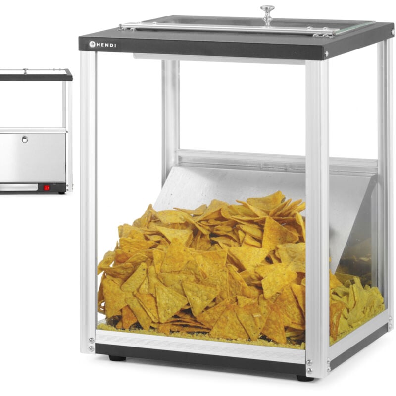 Scaldavivande, vetrina riscaldante per nachos, arachidi, 30 l, 300 W - Hendi 282779