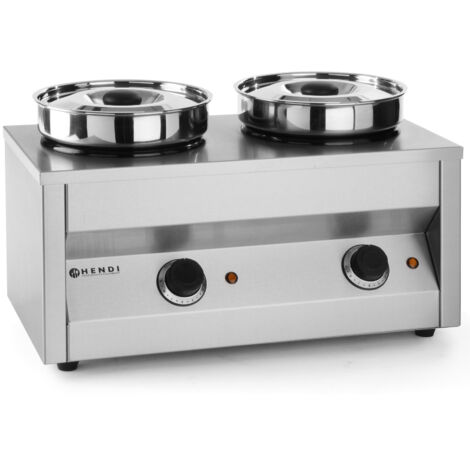Scaldasalse e zuppe elettrico Thermosystem 2 x 4,2L - Hendi 201206