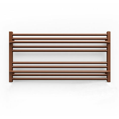 Scaldasalviette acqua calda marrone alto 500mm / largo 700mm - 324 Watt - LIM500/700ZX8004