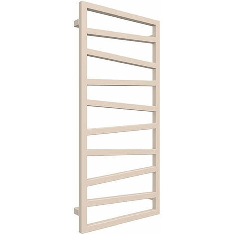 Scaldasalviette ad acqua calda beige 600mm di altezza e 500mm di larghezza - 245 Watt - ZIG600/500ZX1015
