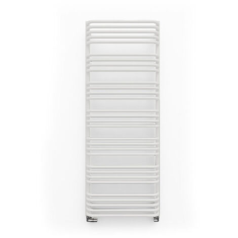 Scaldasalviette ad acqua calda bianco 1580mm di altezza e 700mm di larghezza - 1104 Watt - ALE1580/700SXB