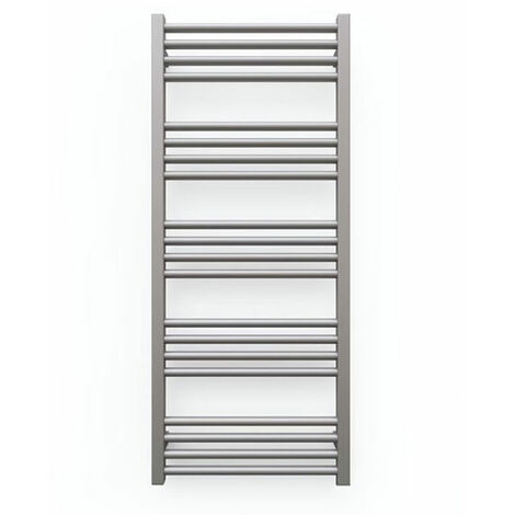 Scaldasalviette ad acqua calda grigio talpa de 1620mm de altezza e 400mm de larghezza - 573 Watt - FIO1620/400SXRGR