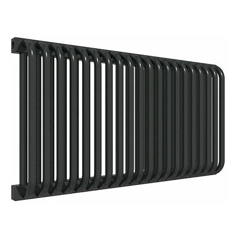 Scaldasalviette ad acqua calda nero 440mm di altezza e 820mm di larghezza - 705 Watt - DEL440/820YPN
