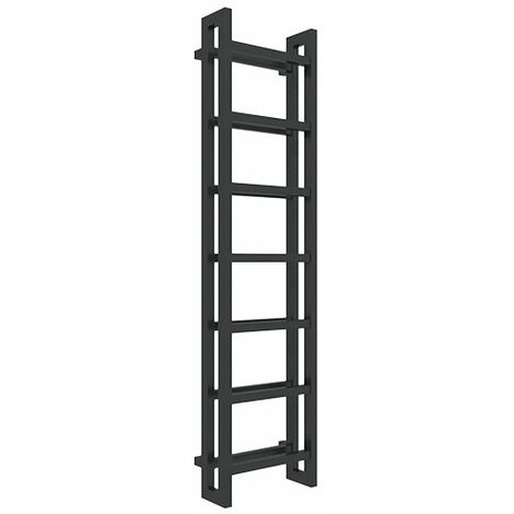 Scaldasalviette ad acqua calda nero 920mm di altezza e 300mm di larghezza - 383 Watt - STA920/300SXN