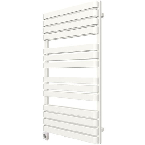 Scaldasalviette elettrico bianco 1110mm di altezza e 600mm di larghezza - 1000 Watt - WAR1110600TBSOAE1B
