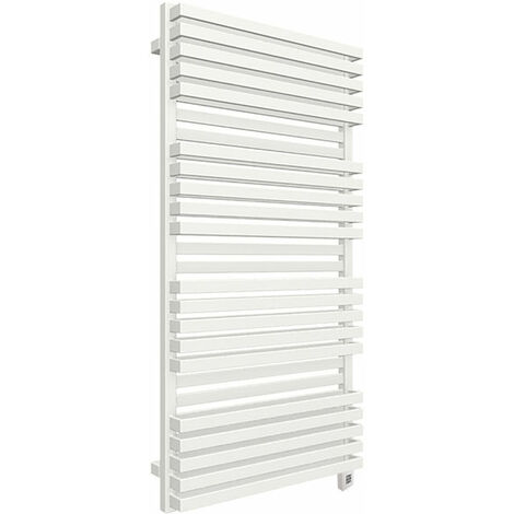 Scaldasalviette elettrico bianco 1185mm di altezza e 600mm di larghezza - 1200 Watt - QUA1185/600BSOAE8B