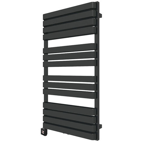 Scaldasalviette elettrico nero 1110mm di altezza e 600mm di larghezza - 1000 Watt - WAR1110600TBSOAE1N