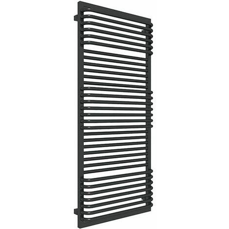 Scaldasalviette elettrico nero 1240mm di altezza e 700mm di larghezza - 1000 Watt - POC1240/700SOAE8N