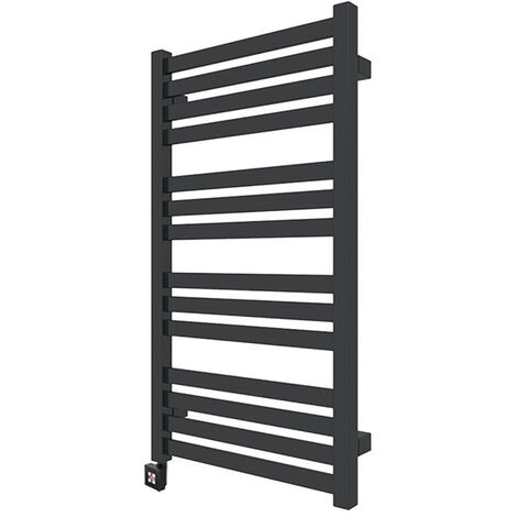 Scaldasalviette elettrico nero 600mm di altezza e 430mm di larghezza - 300 Watt - MAR600/430E1N