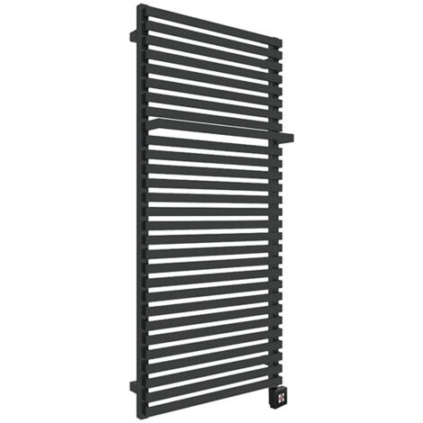 Scaldasalviette elettrico nero 780mm di altezza e 500mm di larghezza - 400 Watt - CIT780/500E8N